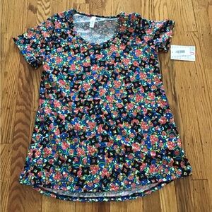 Lularoe classic t Colorful Floral Patterned T-Shirt